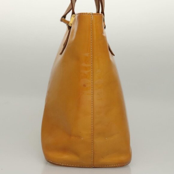 LOUIS VUITTON Monogram Vernis Houston Hand Bag Jaune M91121 LV Auth BA994 - Picture 4 of 16